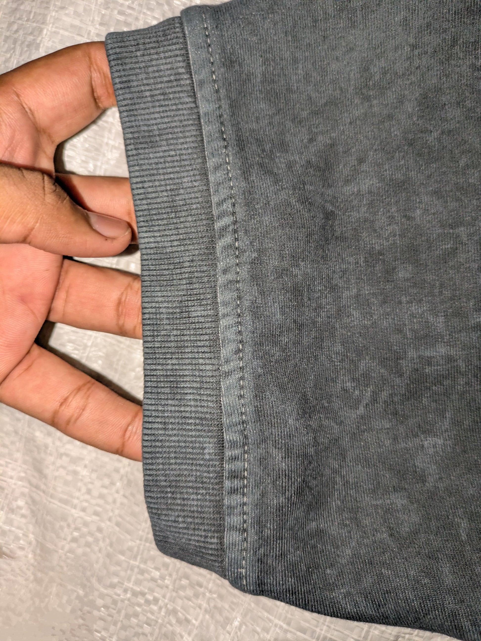 Vintage charcoal oversized acid wash tee