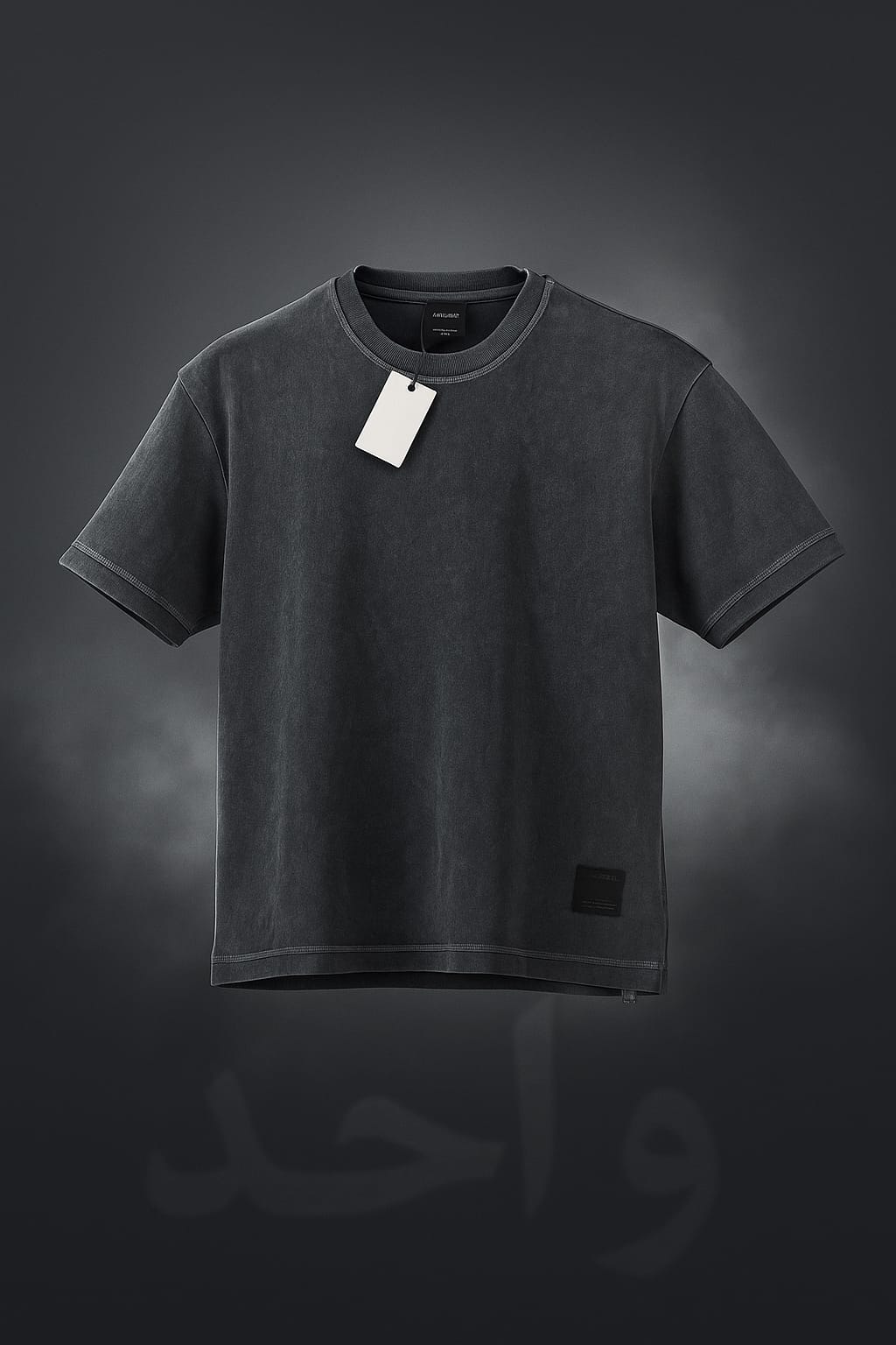 Vintage charcoal oversized acid wash tee