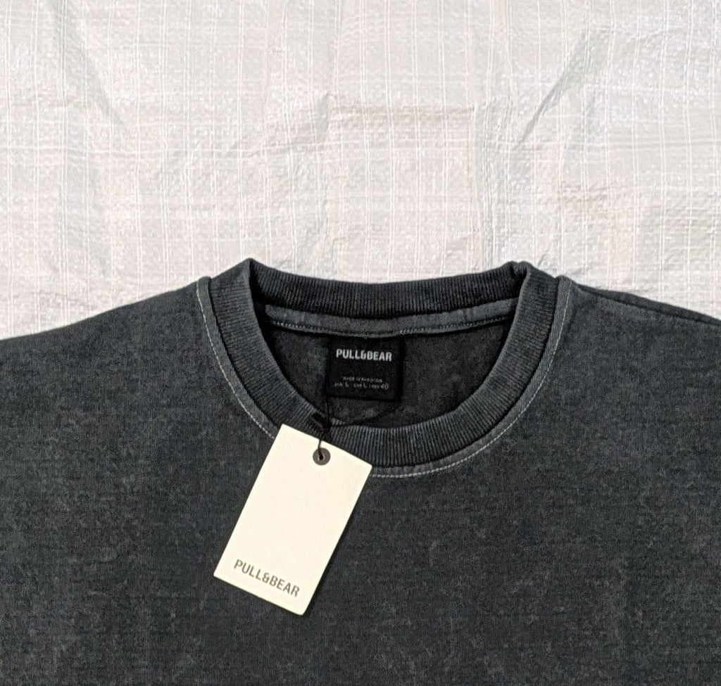 Vintage charcoal oversized acid wash tee