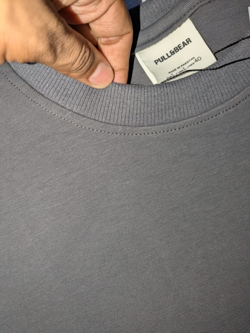 Charcoal gray oversized tee