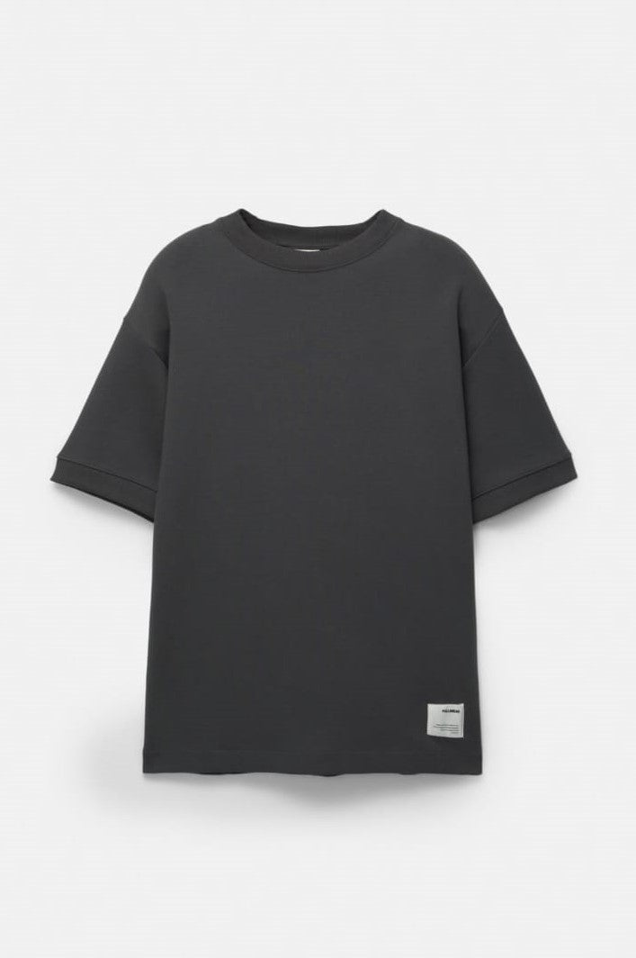 Charcoal gray oversized tee